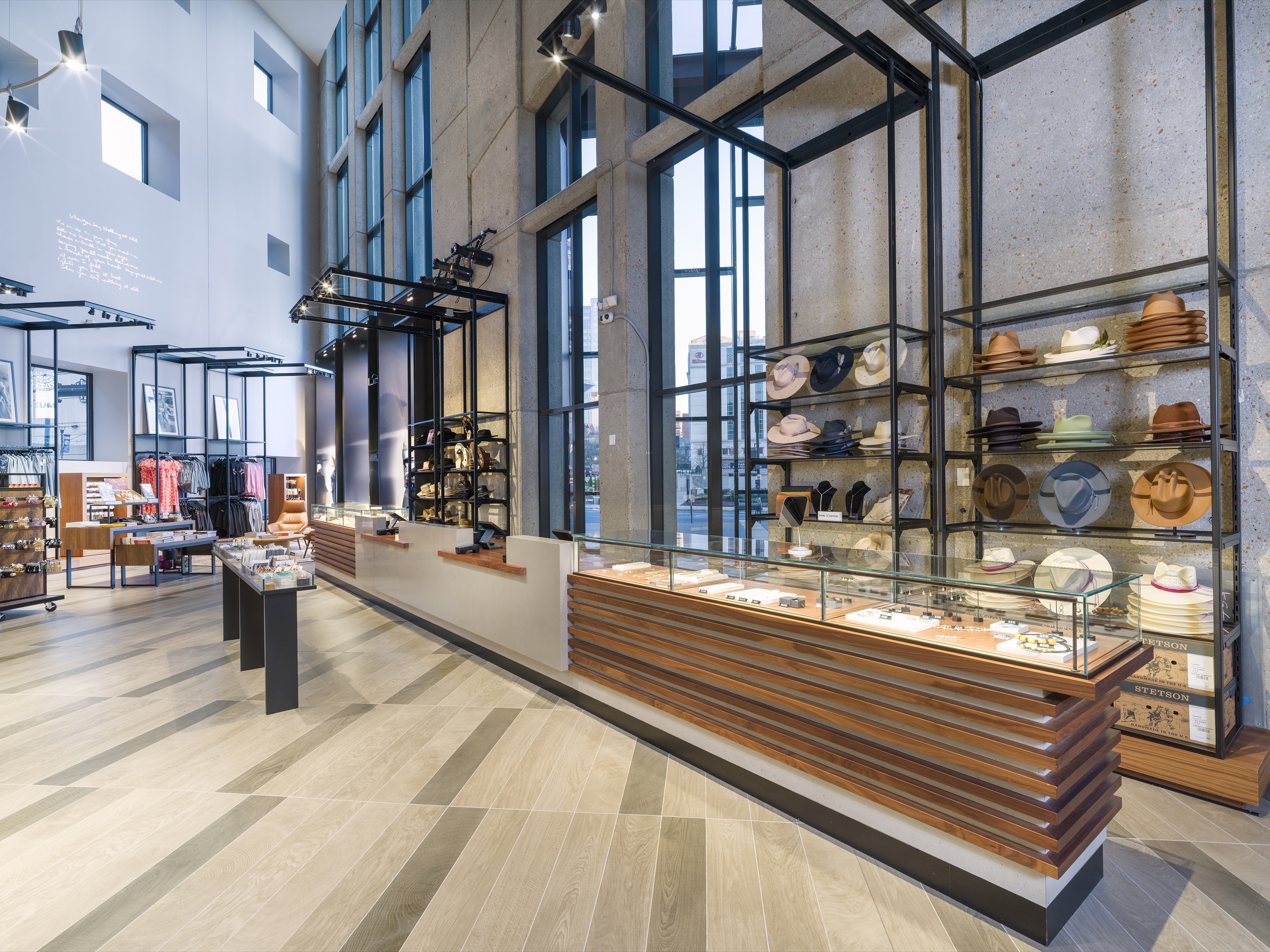 Finished retail space at the Country Music Hall of Fame