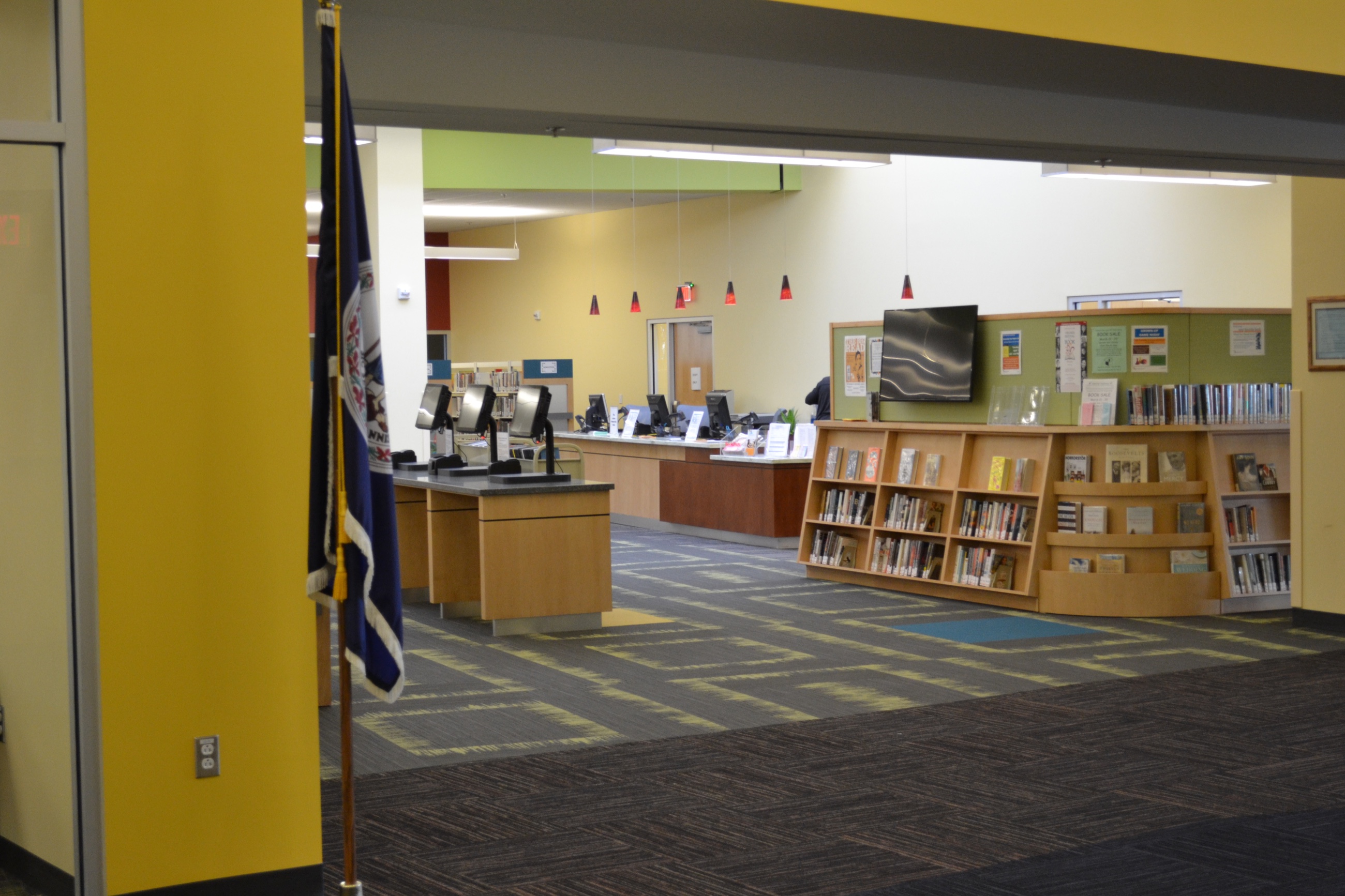 Custom millwork inside Northside Library